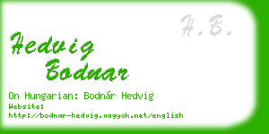 hedvig bodnar business card